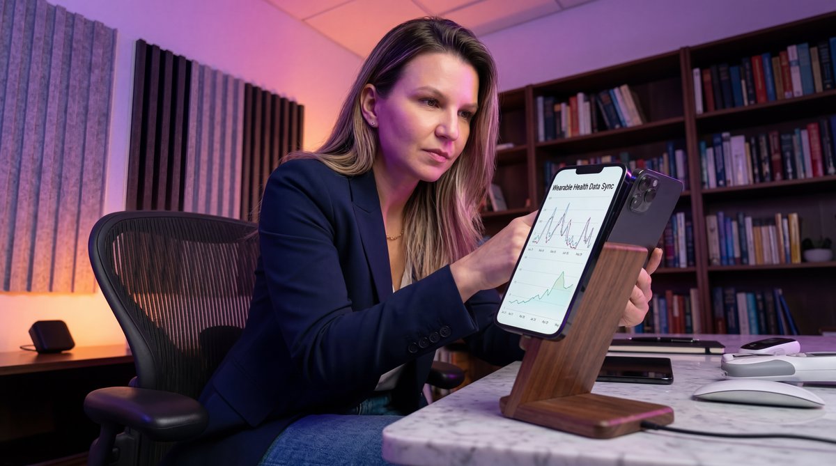 Illustration of a prepared, comfortable home environment setup for a virtual medical consultation