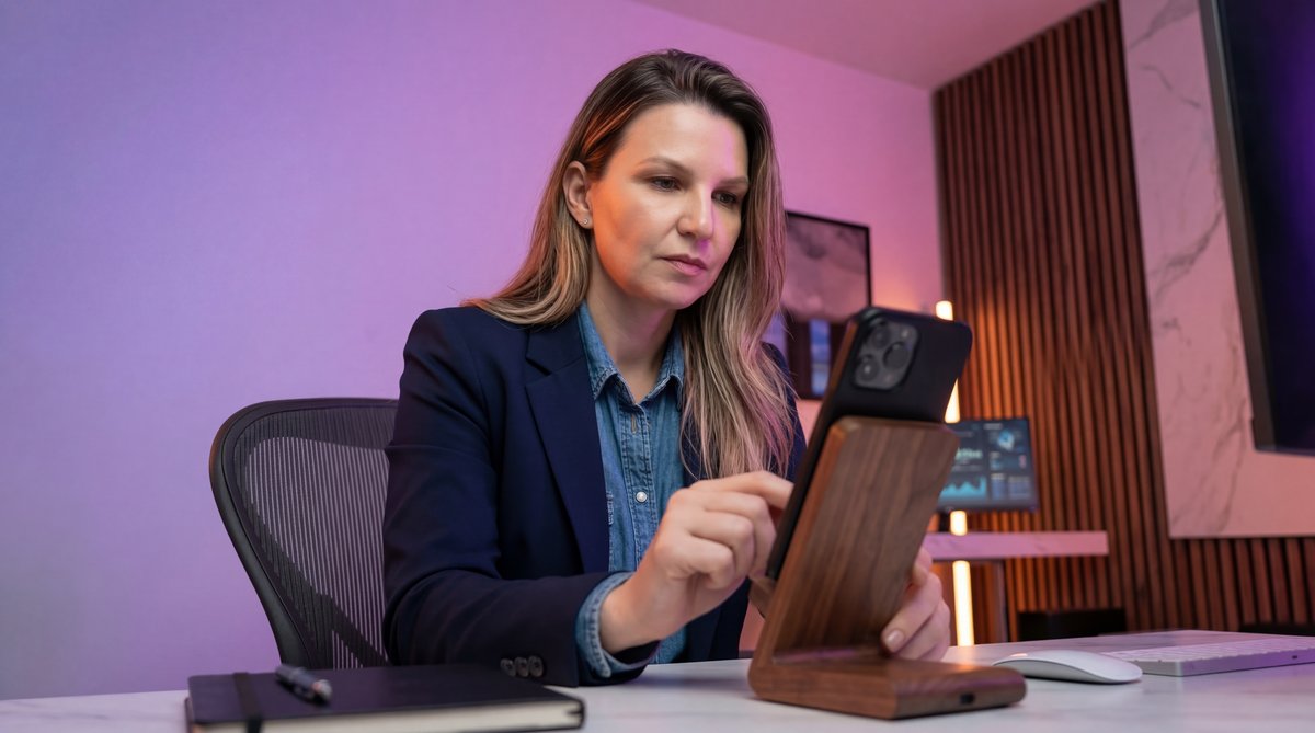 Illustration of a digital health dashboard on a smartphone representing virtual primary care.