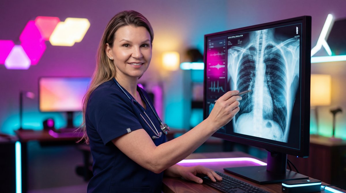 Modern vector illustration of a smartwatch displaying health metrics for remote diagnostics.