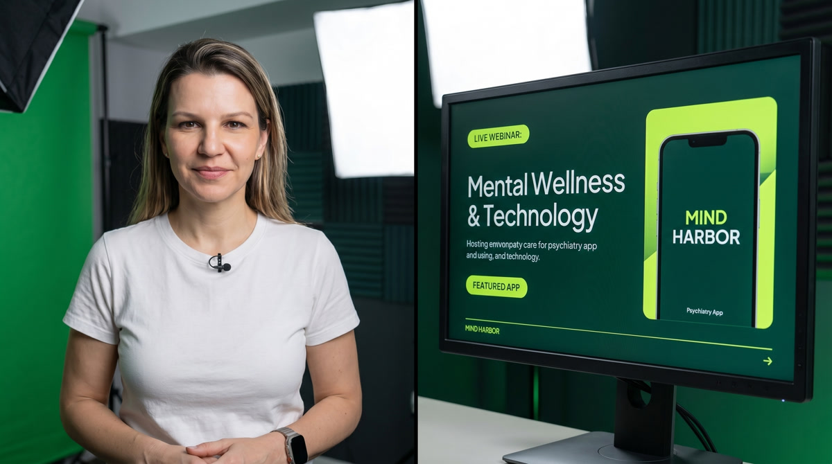 Tablet displaying a wellness graphic next to a notepad for writing questions for a doctor