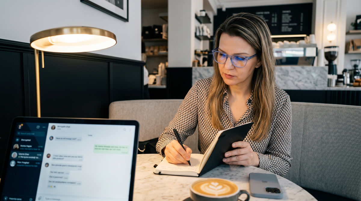 Hybrid healthcare tools representing telehealth and in-person medicine